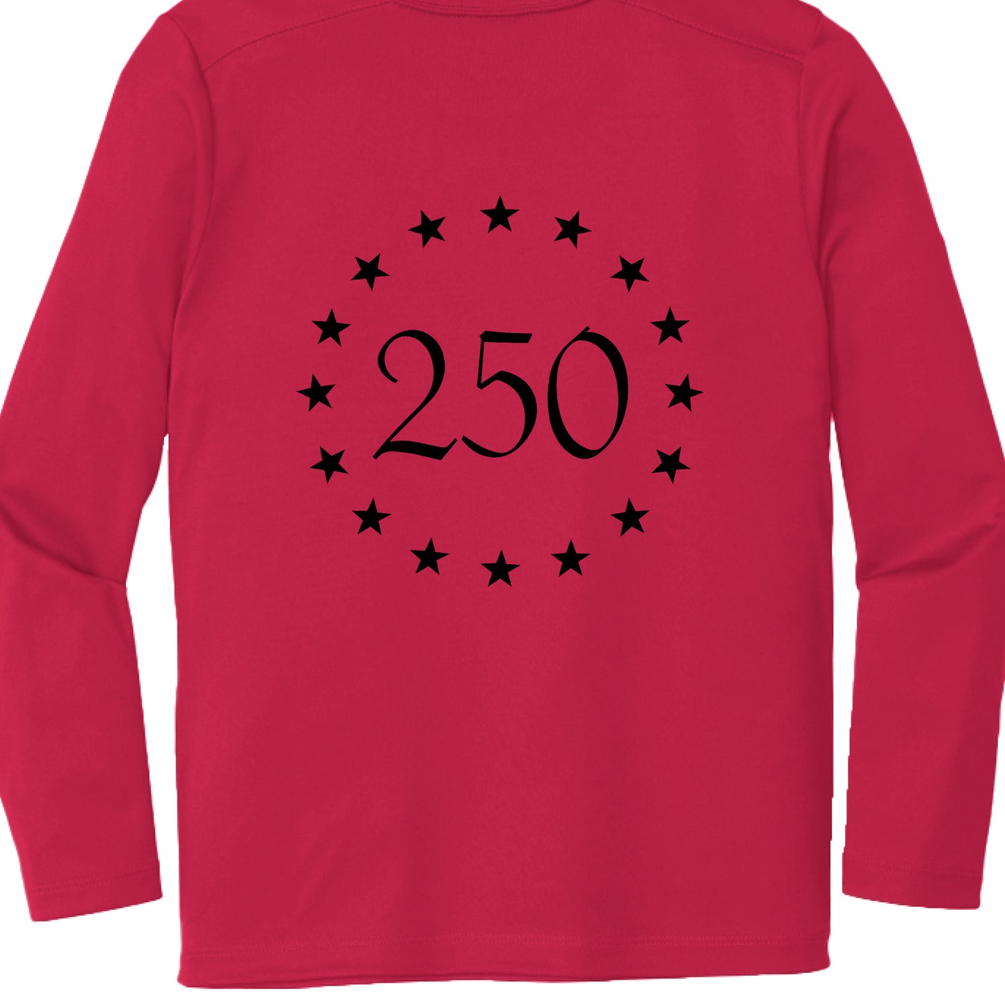 kids betsy 250 rashguard red front | land of the free 250