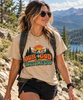 Our God Is An Awesome God Tee | Retro Mountain Graphic T-Shirt | Faith Statement Shirt