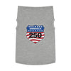 America 250 Patriotic Pet Tank Top - USA Flag Shield Dog Shirt for 4th of July