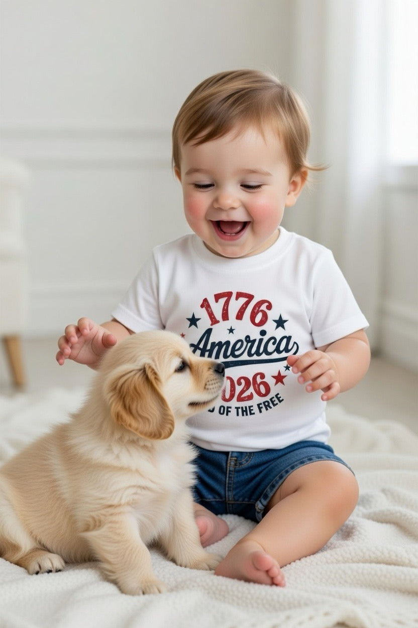 infant america 250 white front | land of the free 250