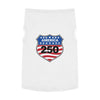 America 250 Patriotic Pet Tank Top - USA Flag Shield Dog Shirt for 4th of July