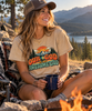 Our God Is An Awesome God Tee | Retro Mountain Graphic T-Shirt | Faith Statement Shirt