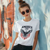eagle america 250 ladies white front | land of the free 250