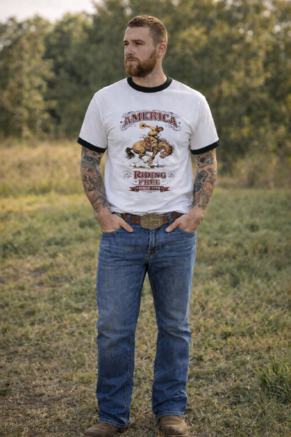 Ringer Rodeo Unisex USA T-Shirt