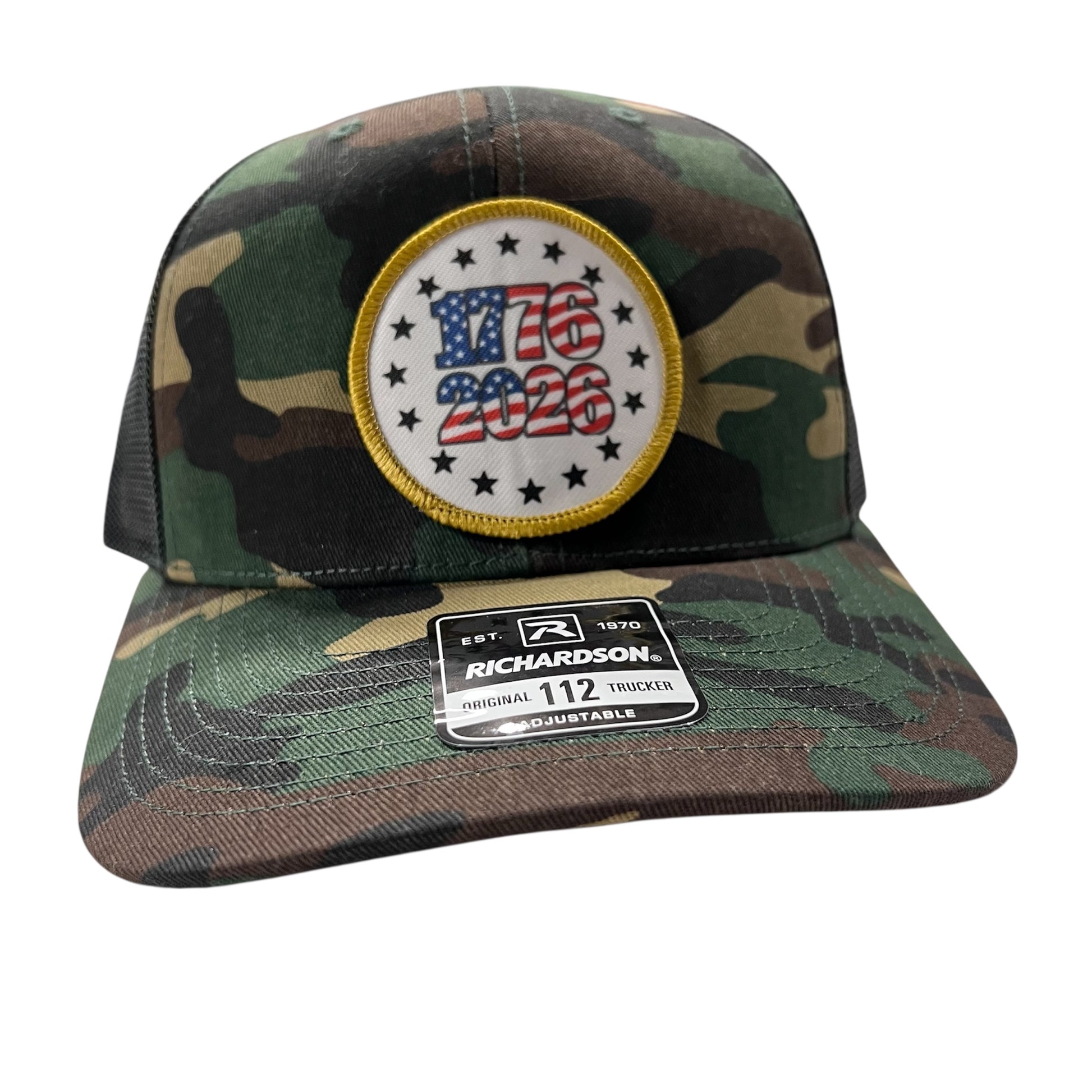 betsy 1776 2026 camo hat front | land of the free 250