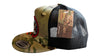 America 250 Land of Liberty multicam camo snapback hat with embroidered bald eagle patch, red roses, and 1776-2026 dates by Land of the Free 250
