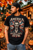America Killing It Since 1776 Dracula Horror Patriotic Tee