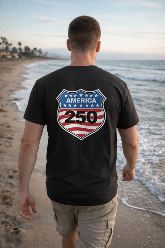 shield 250 mens black back | land of the free 250