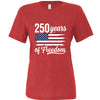 250 years of freedom red tri blend front | land of the free 250