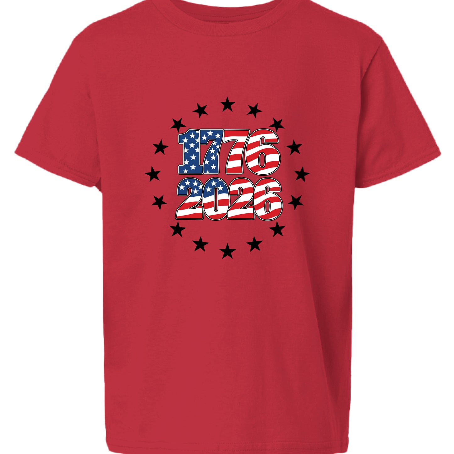250 years of freedom kids red front | land of the free 250