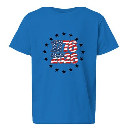 250 years of freedom kids blue front | land of the free 250