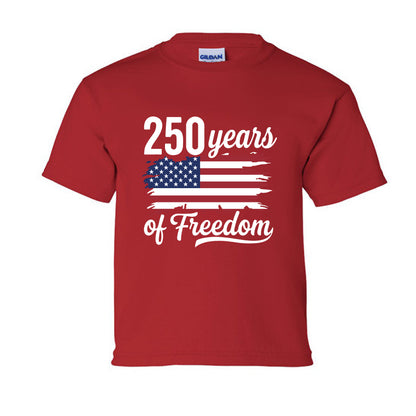250 years of freedom kids red front | land of the free 250
