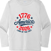 america 250 rashguard front white | land of the free 250