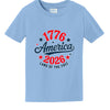 toddler america 250 light blue front | land of the free 250
