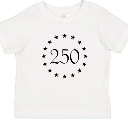 toddler betsy 250 white front | land of the free 250