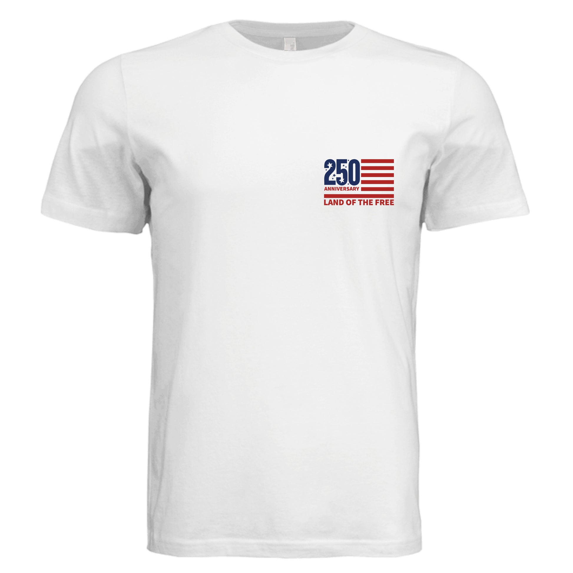 Land of the free white front| land of the free 250