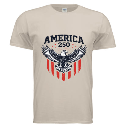 mens america eagle sand front | land of the free 250