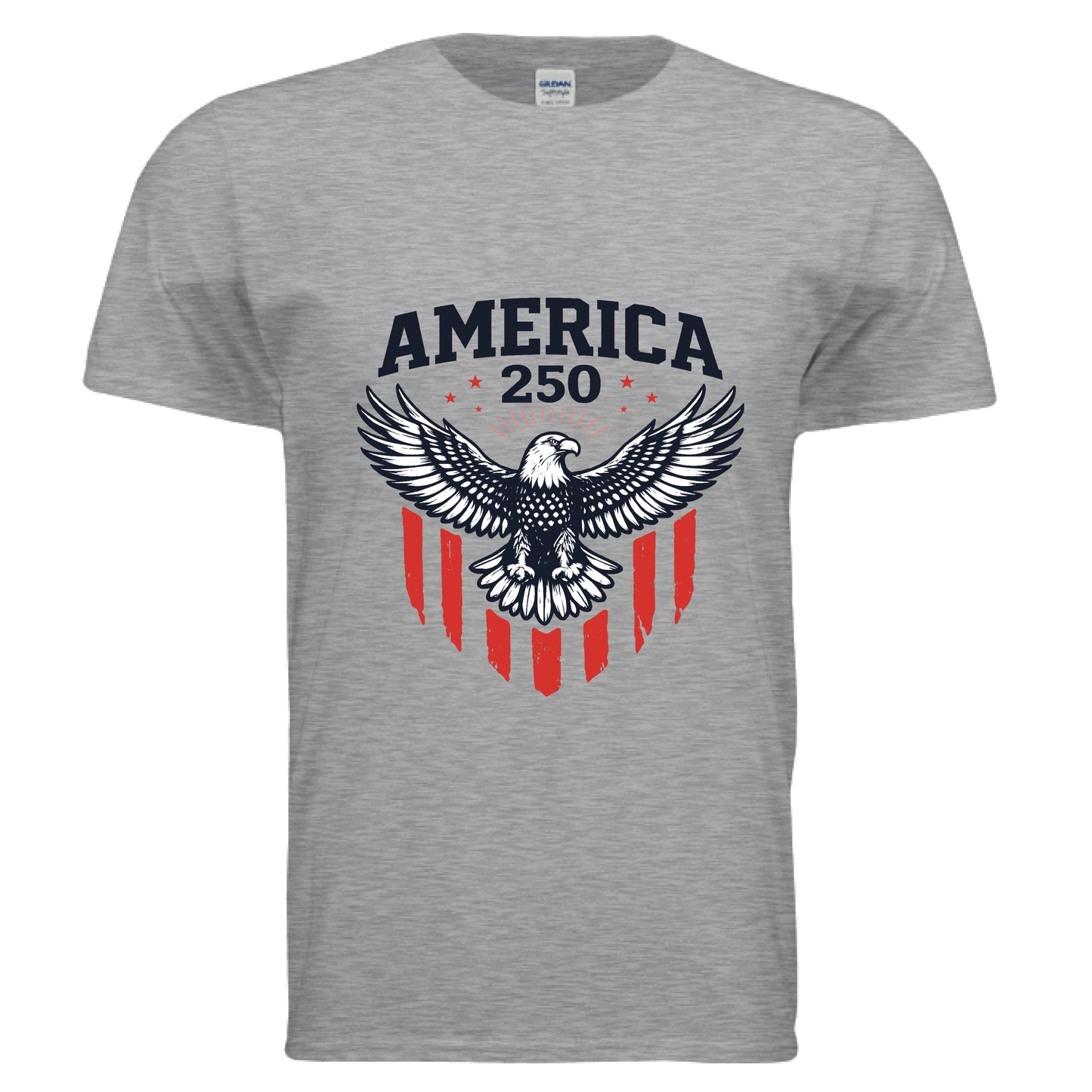 mens america eagle sport grey front | land of the free 250
