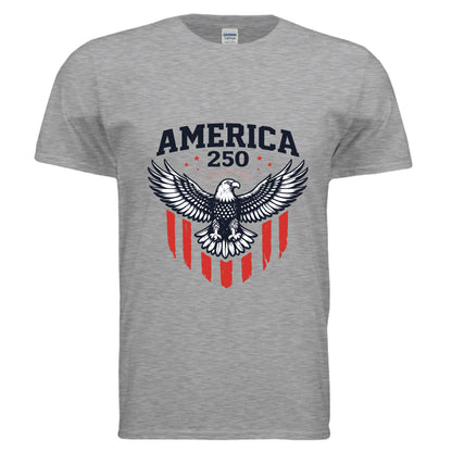 mens america eagle sport grey front | land of the free 250