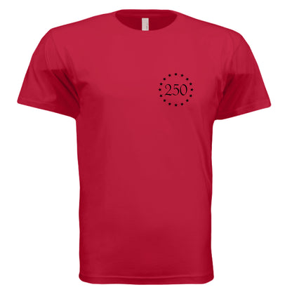 betsy 250 mens red front  | land of the free 250