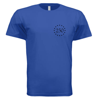 betsy 250 mens royal front | land of the free 250