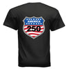 shield 250 mens black back | land of the free 250