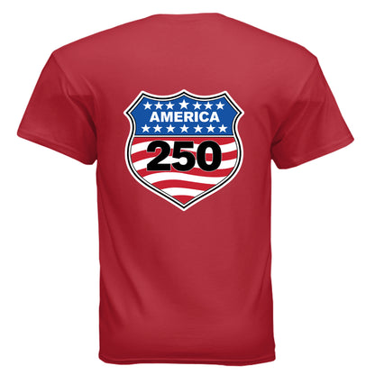 shield 250 mens red back | land of the free 250