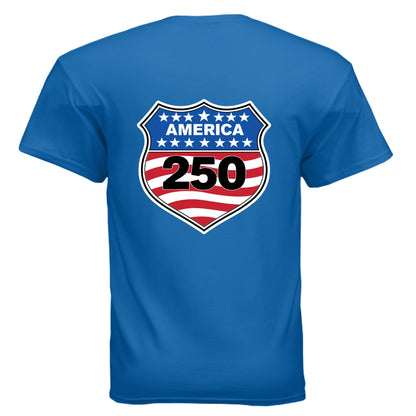 shield 250 mens blue back | land of the free 250