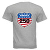 shield 250 mens sport grey back | land of the free 250