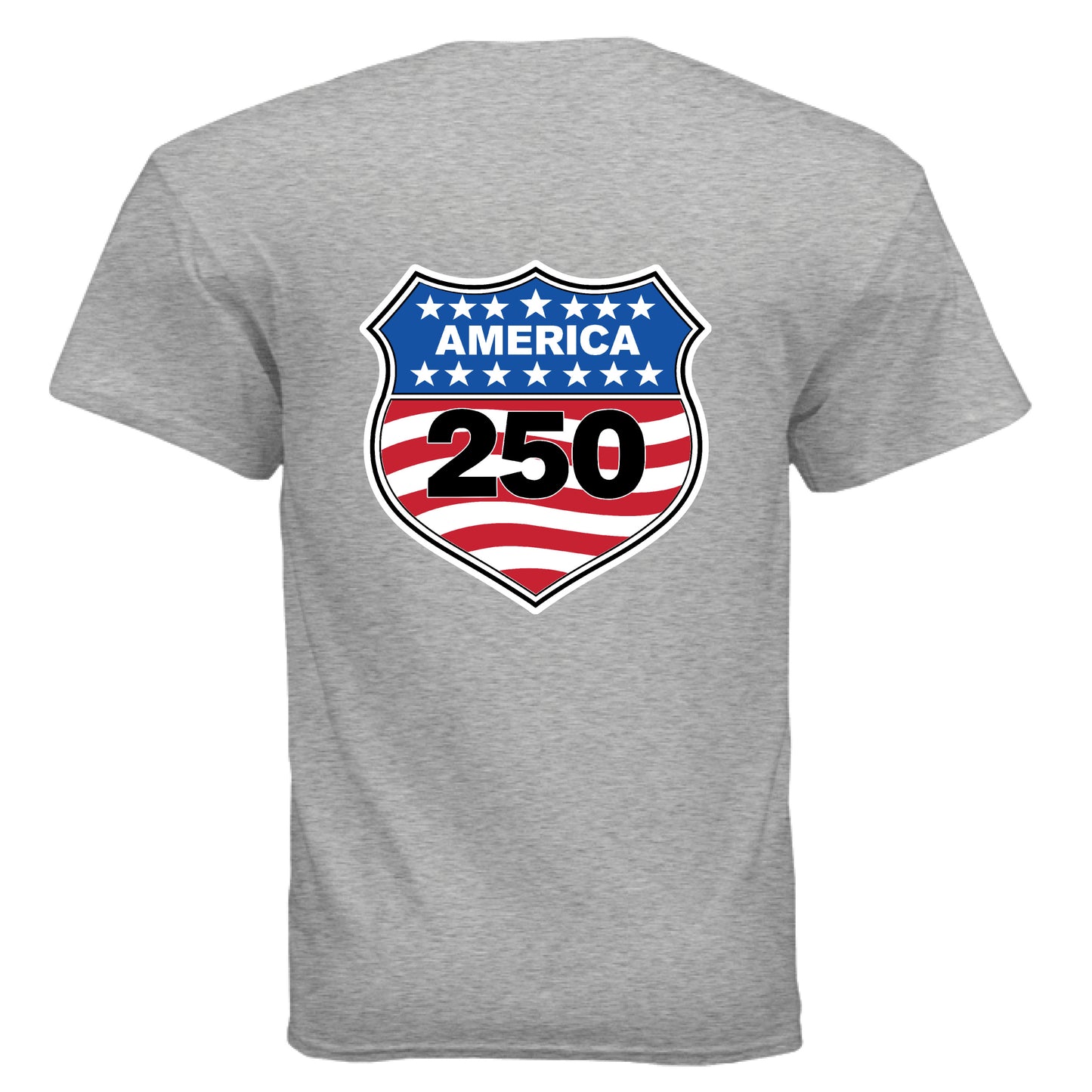 shield 250 mens sport grey back | land of the free 250