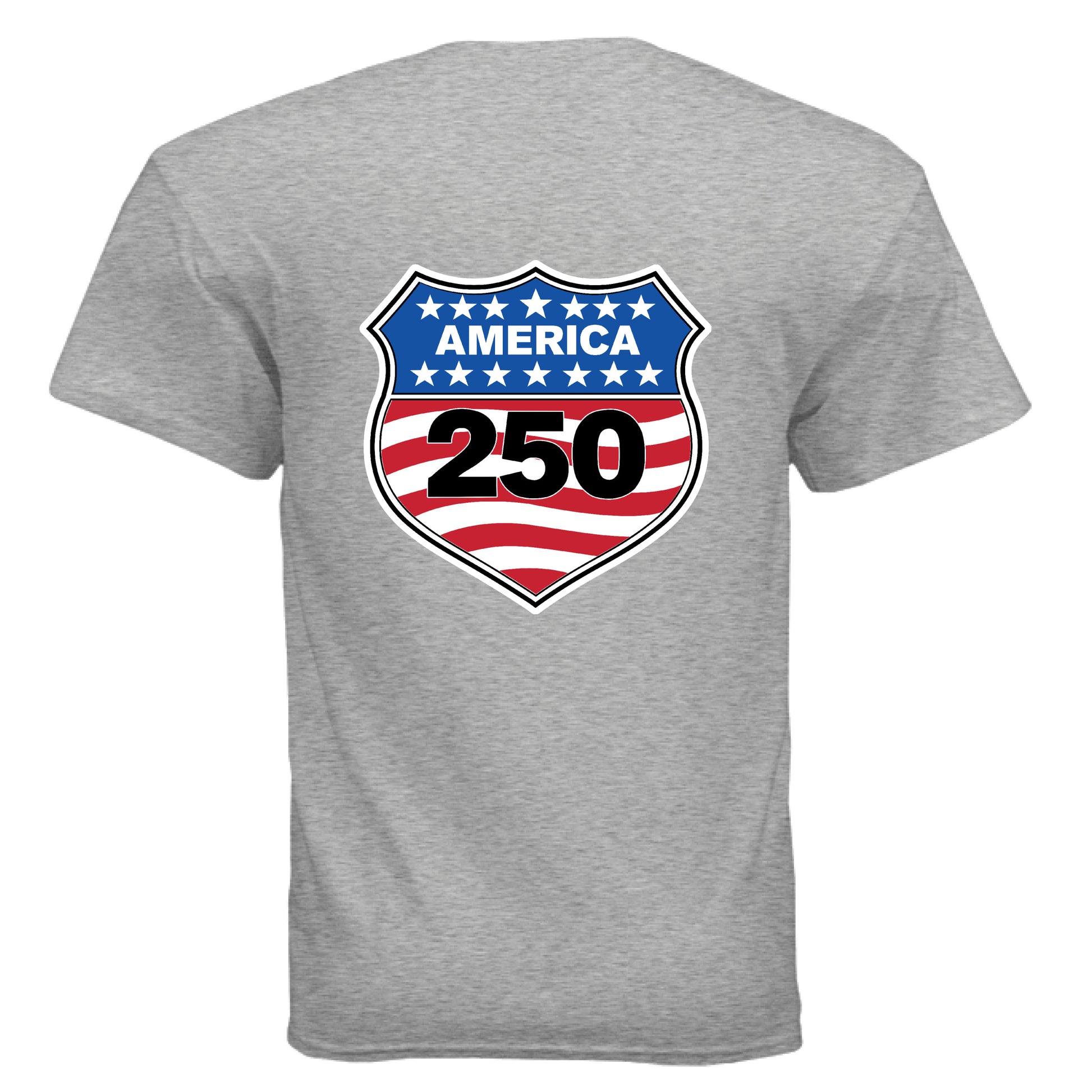 shield 250 mens sport grey back | land of the free 250