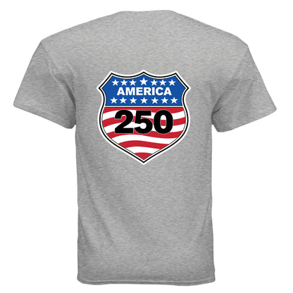 shield 250 mens sport grey back | land of the free 250