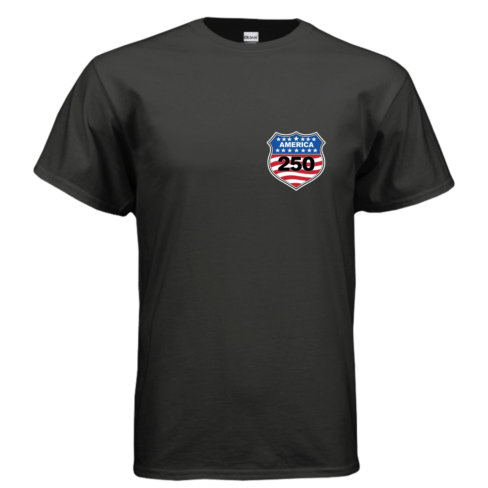 shield 250 mens black front| land of the free 250
