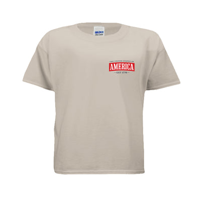 america riibon youth 1776 sand front | land of the free 250