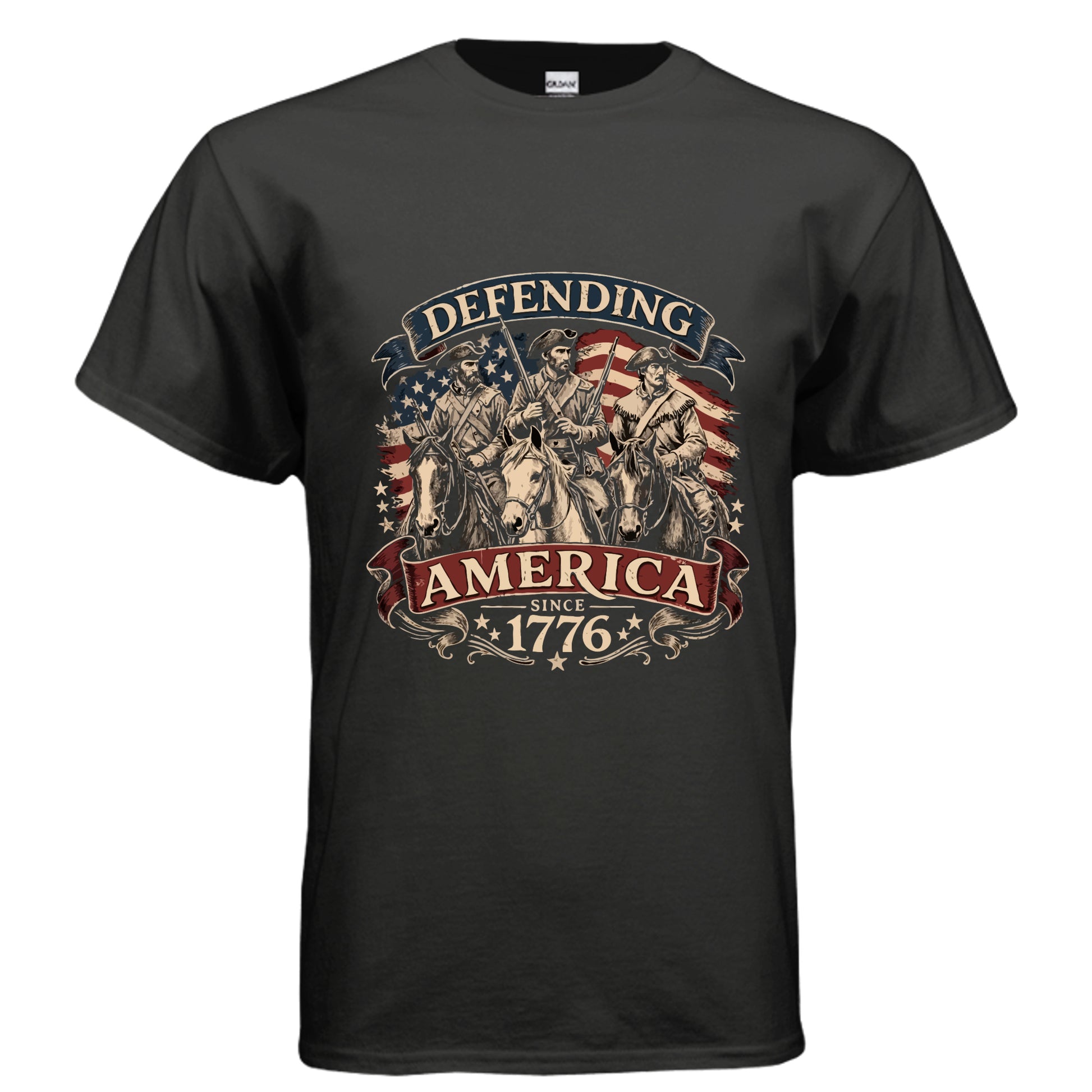 minutemen 1776 black front | land of the free 250