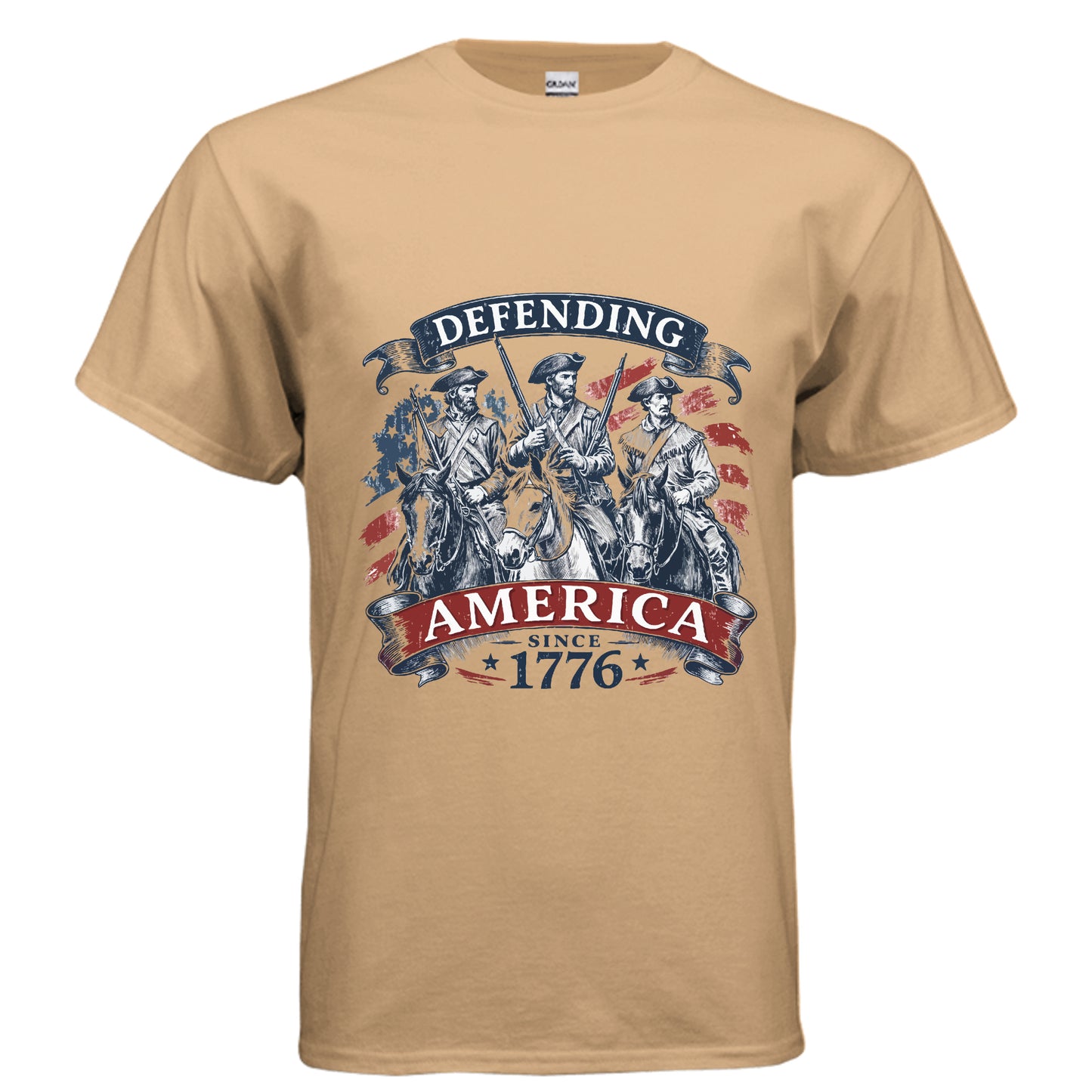 minutemenn1776 off old gold front | land of the free 250