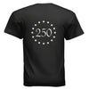 betsy 250 tee back black | land of the free 250