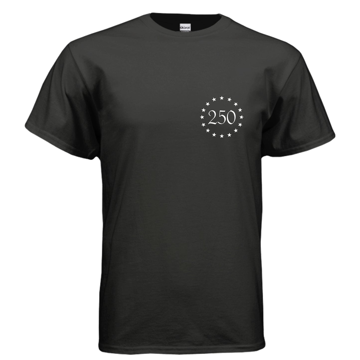 betsy 250 tee front black | land of the free 250