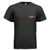 george washington 1776 tee black front | land of the free 250