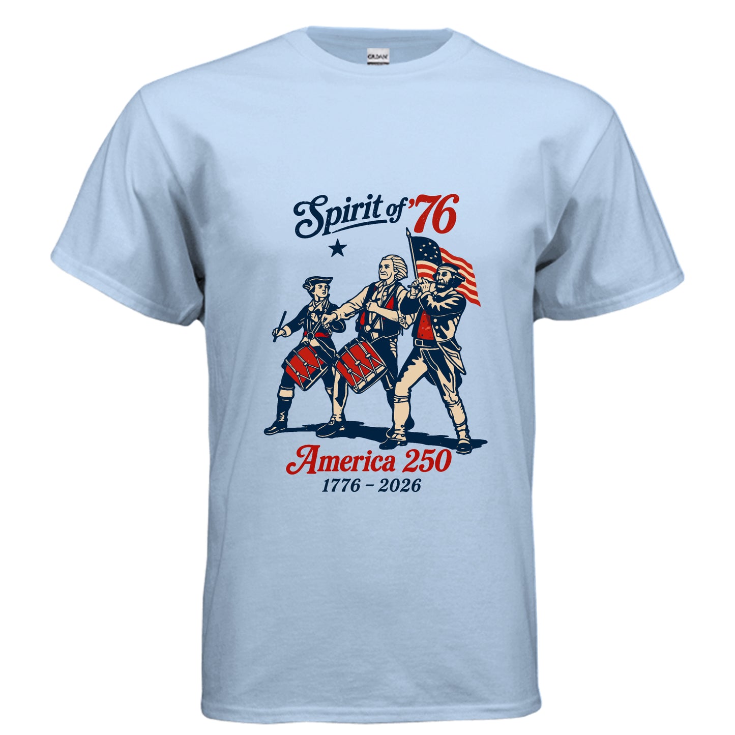 spirit of 76 america 250 light blue front | land of the free 25-
