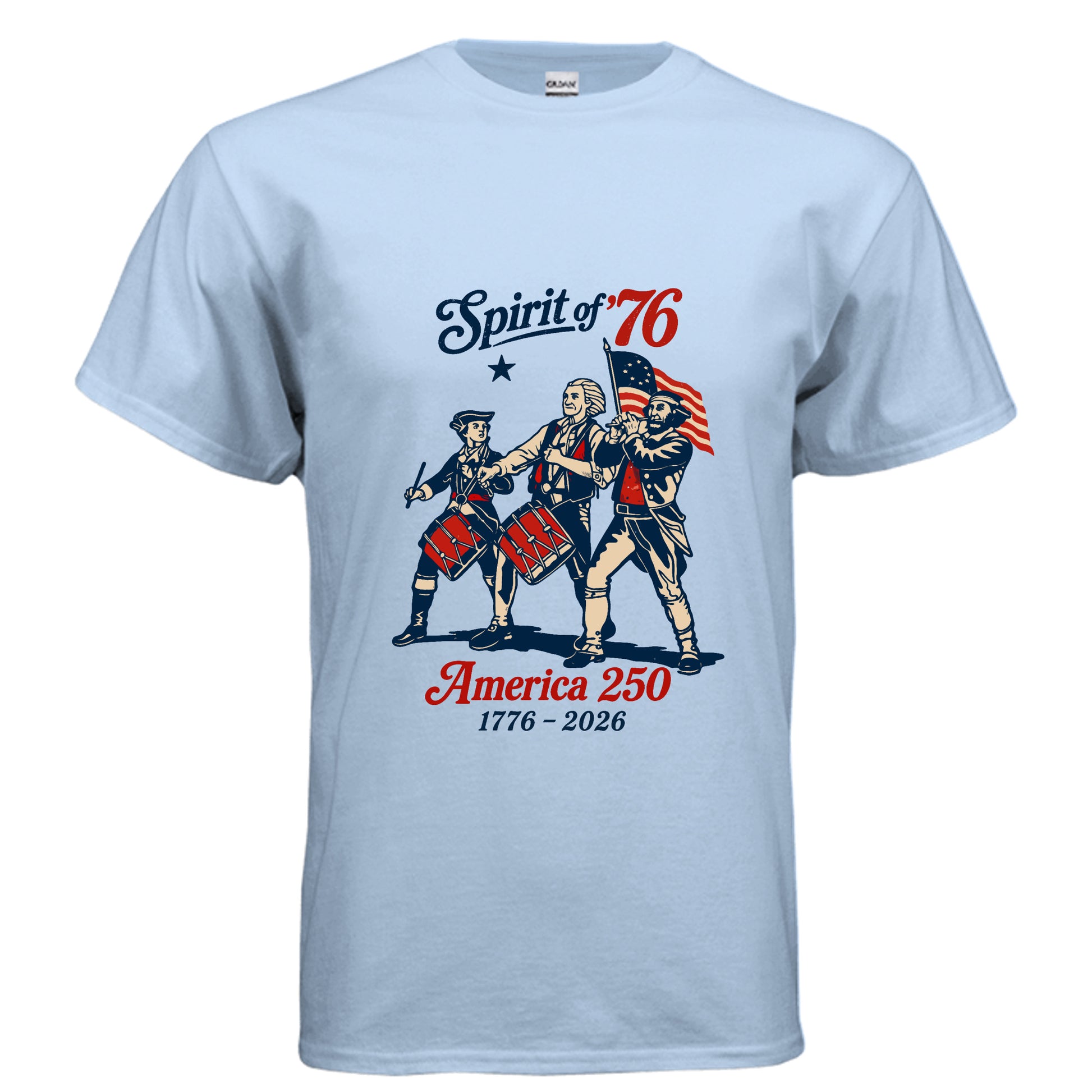 spirit of 76 america 250 light blue front | land of the free 25-