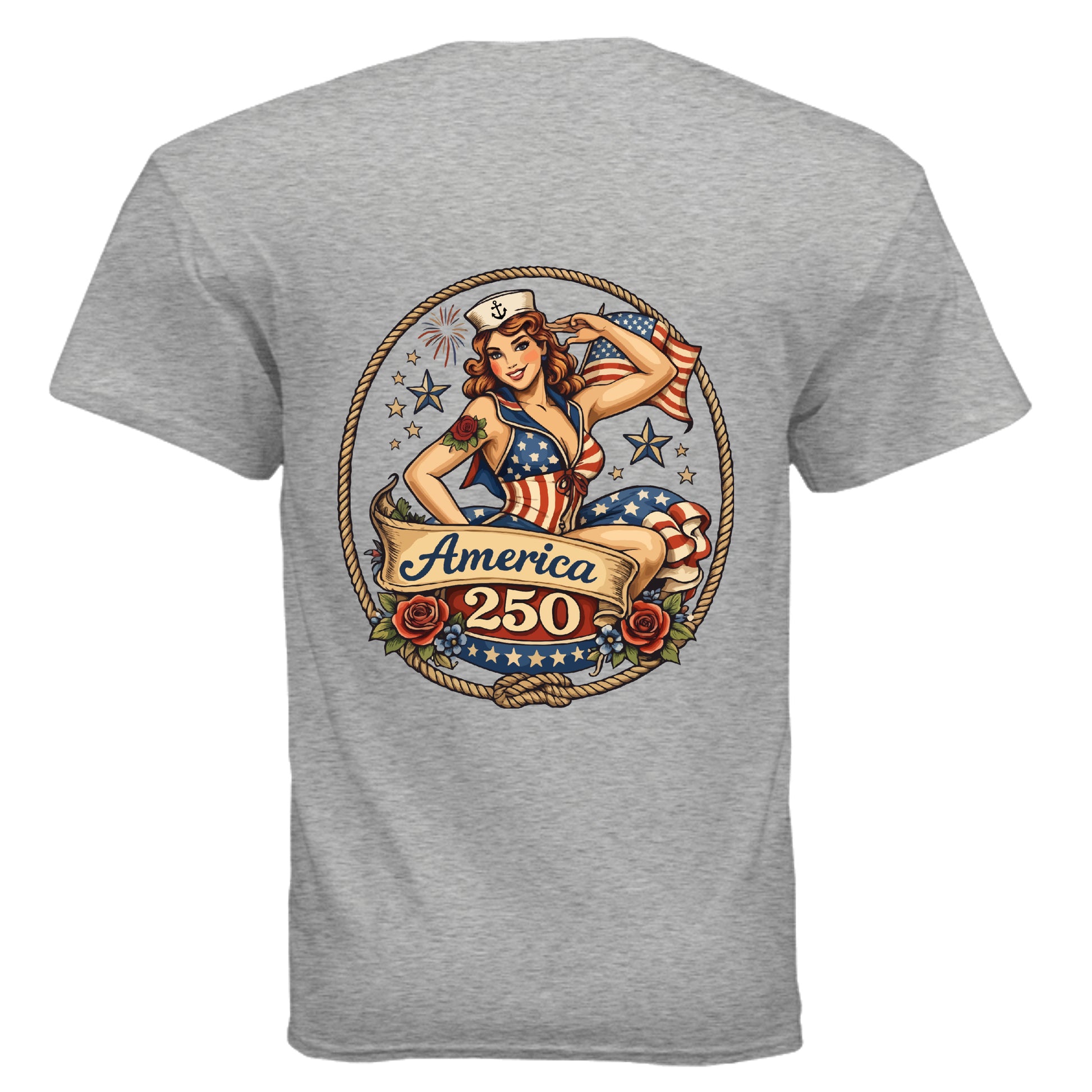 america pinup 250 back sport grey | land of the free 250