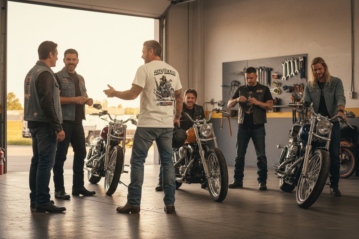 Easy Rider Freedom 250 Tee Biker Lifestyle Land of the Free 250 