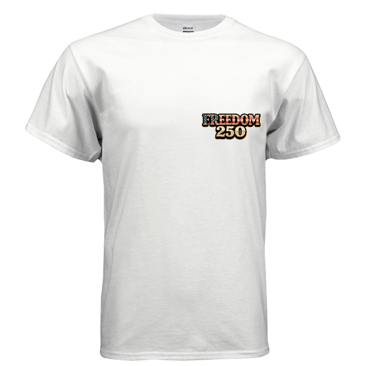 Easy Rider Freedom 250 Tee White Tee Front Land of the Free 