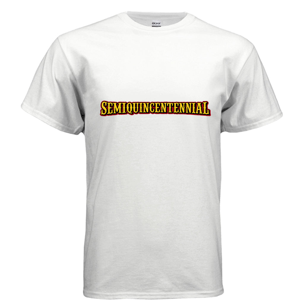 Mens Semiquincentennial t-shirt for America's 250th anniversary with bold patriotic graphic design