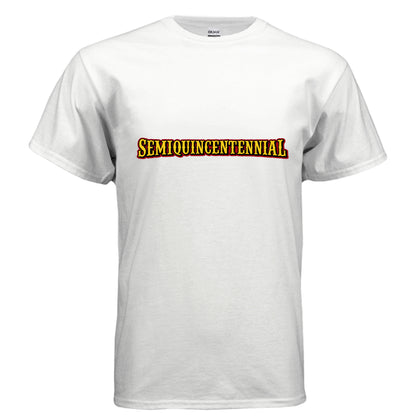 Mens Semiquincentennial t-shirt for America's 250th anniversary with bold patriotic graphic design