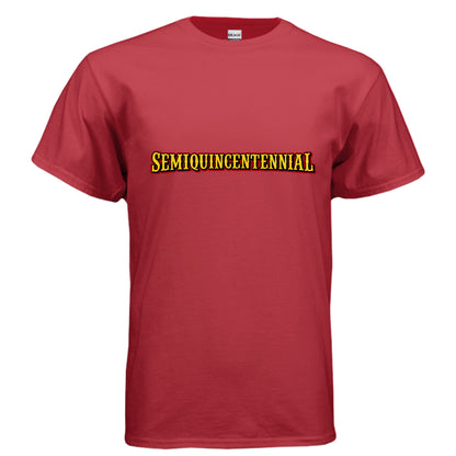 Mens Semiquincentennial t-shirt for America's 250th anniversary with bold patriotic graphic design