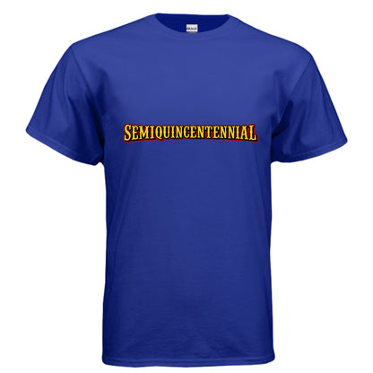 Mens Semiquincentennial t-shirt for America's 250th anniversary with bold patriotic graphic design