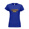 Womens Freedom 250 patriotic women's t-shirt with American flag design for America's 250th anniversary celebration