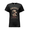 american rooted in freedom patriotic tee | cowboy hat and cowboy boots American flag T-Shirt 